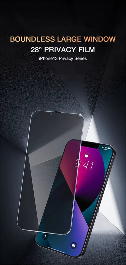 2PCS Full Cover anti Spy Screen Protector for Iphone 11 12 13 14 15 16 17 PRO MAX 6 7 8 plus XS X XR Tempered Glass Privacy