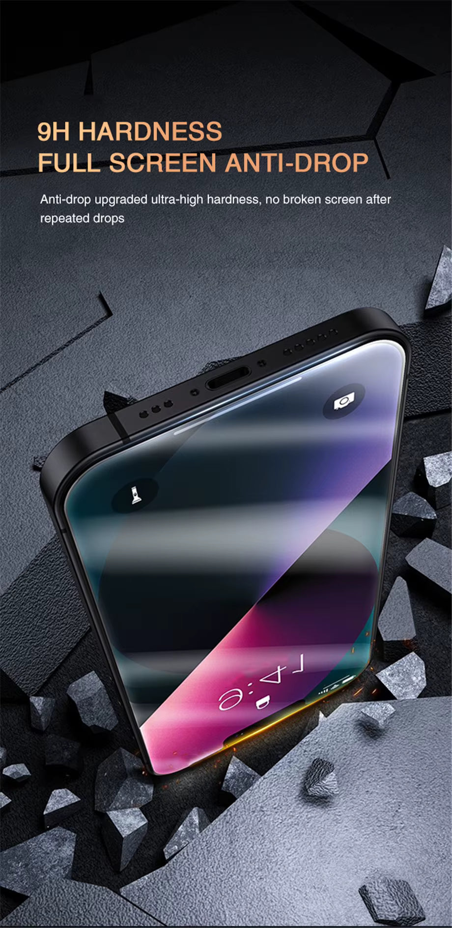 2PCS Full Cover anti Spy Screen Protector for Iphone 11 12 13 14 15 16 17 PRO MAX 6 7 8 plus XS X XR Tempered Glass Privacy