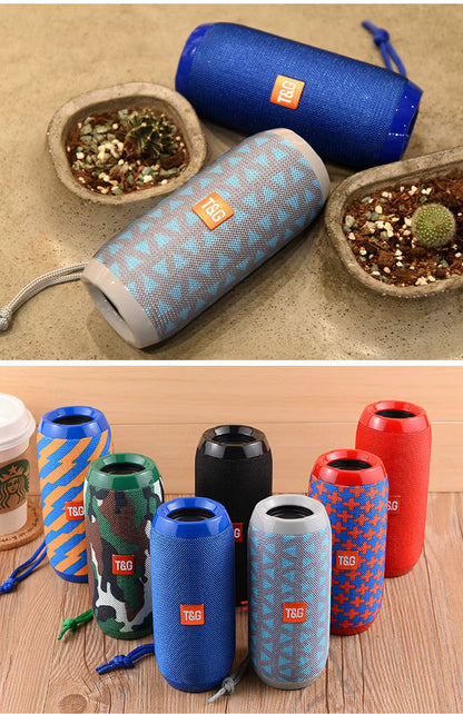 Bluetooth Speaker  TG117 Portable TWS Sound Box Waterproof Loudspeaker Outdoor Stereo Surround Speakers Support TF FM Radio