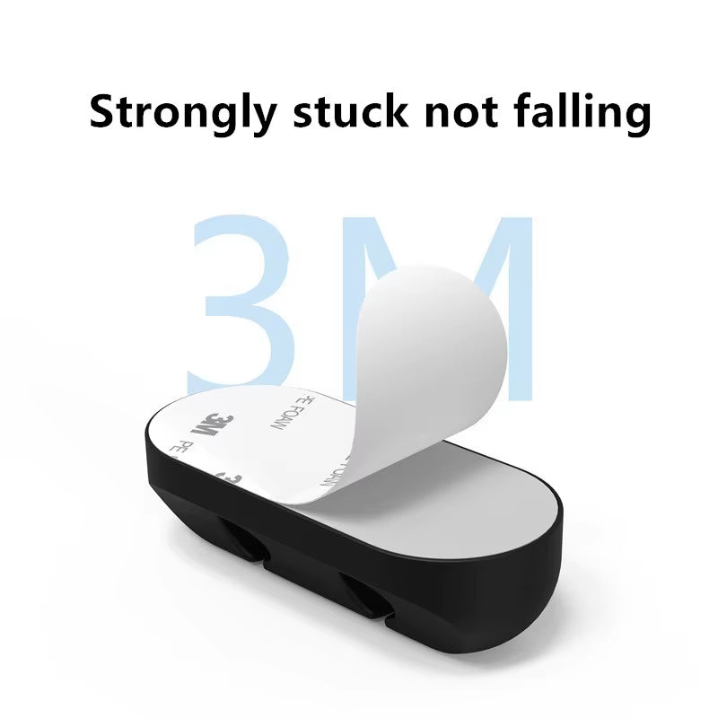Tie Fixer Wire Management Organizador Cord Clip Office Desktop Phone Cables Holder USB Cable Silicone Organizer Winder